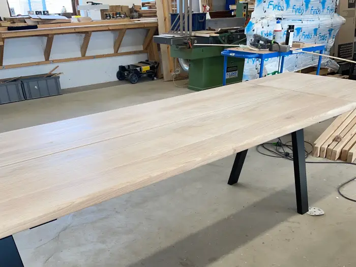 Plankebord i eg med tillægsplader — billede 4