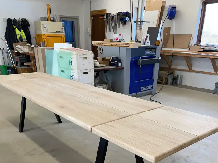 Plankebord i eg med tillægsplader — billede 5