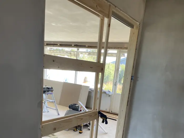 Skydedørselement fra eget snedkeri — billede 2